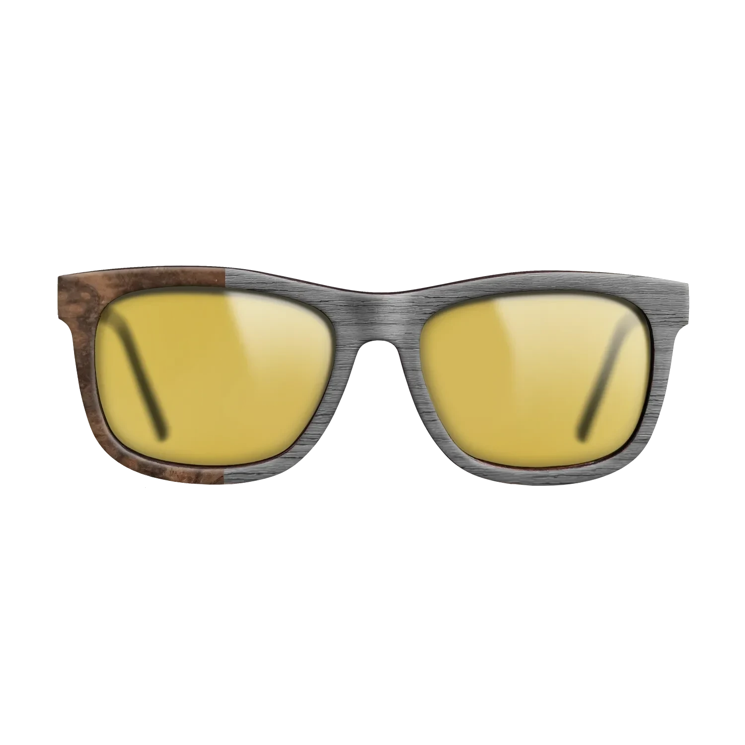 Poplar Dyed: Grey,Walnut Burl: Binary - The Hero - Square - SIRIS wood optic