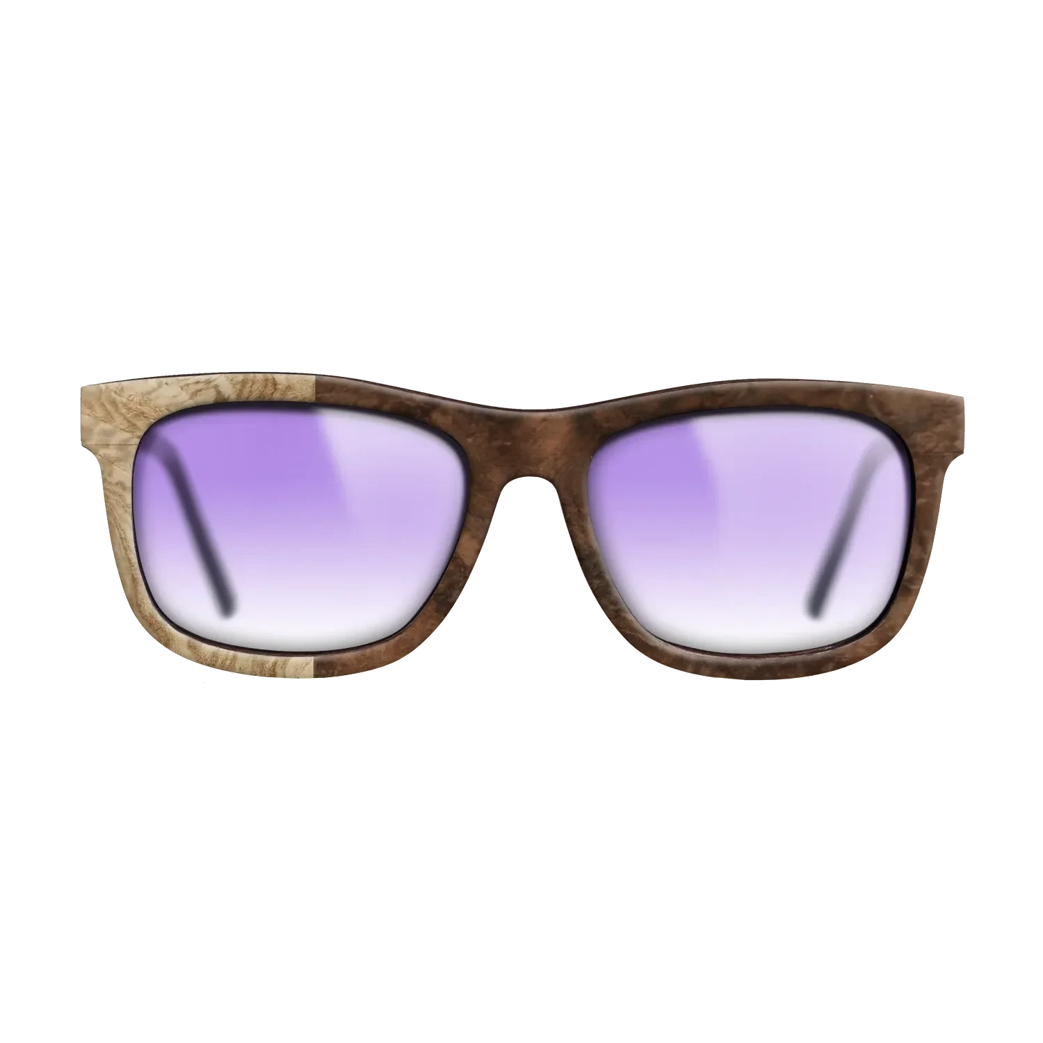 Walnut Burl,Olive Burl: Binary - The Hero - Square - SIRIS wood optic