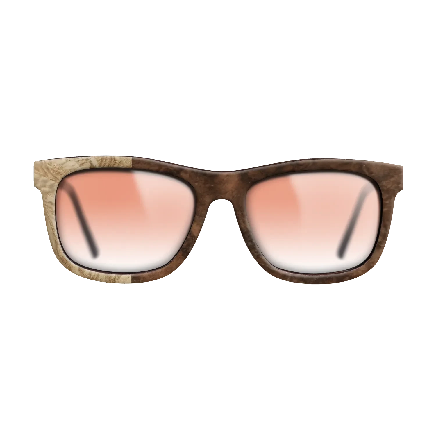 Walnut Burl,Olive Burl: Binary - The Hero - Square - SIRIS wood optic