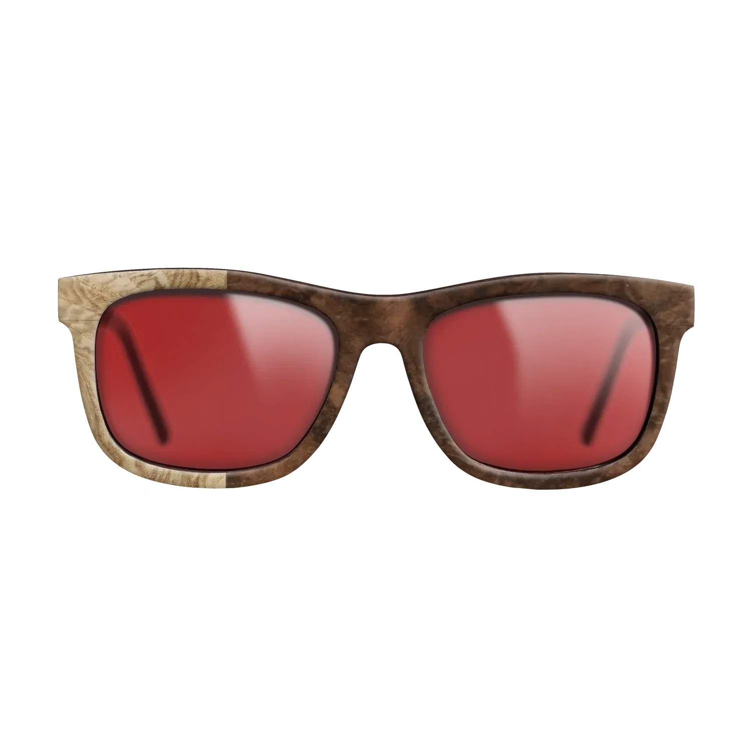 Walnut Burl,Olive Burl: Binary - The Hero - Square - SIRIS wood optic
