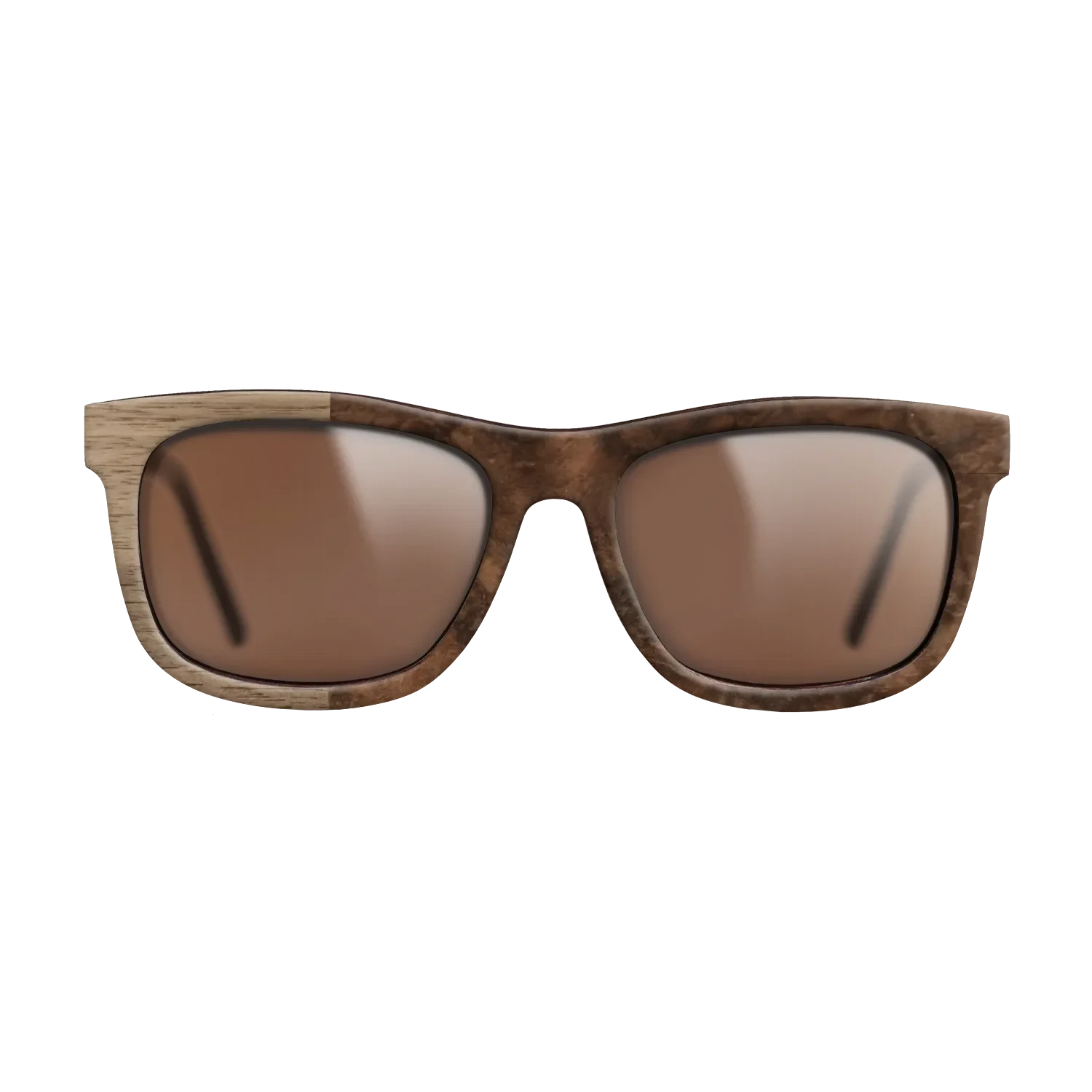 Walnut Burl,Walnut: Straight Grain: Binary - The Hero - Square - SIRIS wood optic
