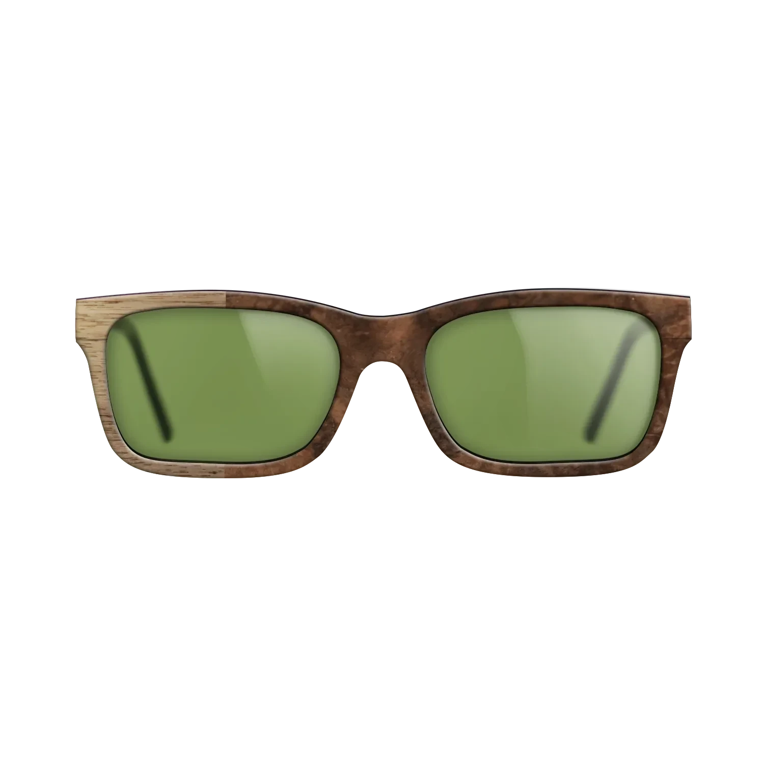 Walnut Burl,Walnut: Straight Grain: Binary - The Sage - Rectangle - SIRIS wood optic