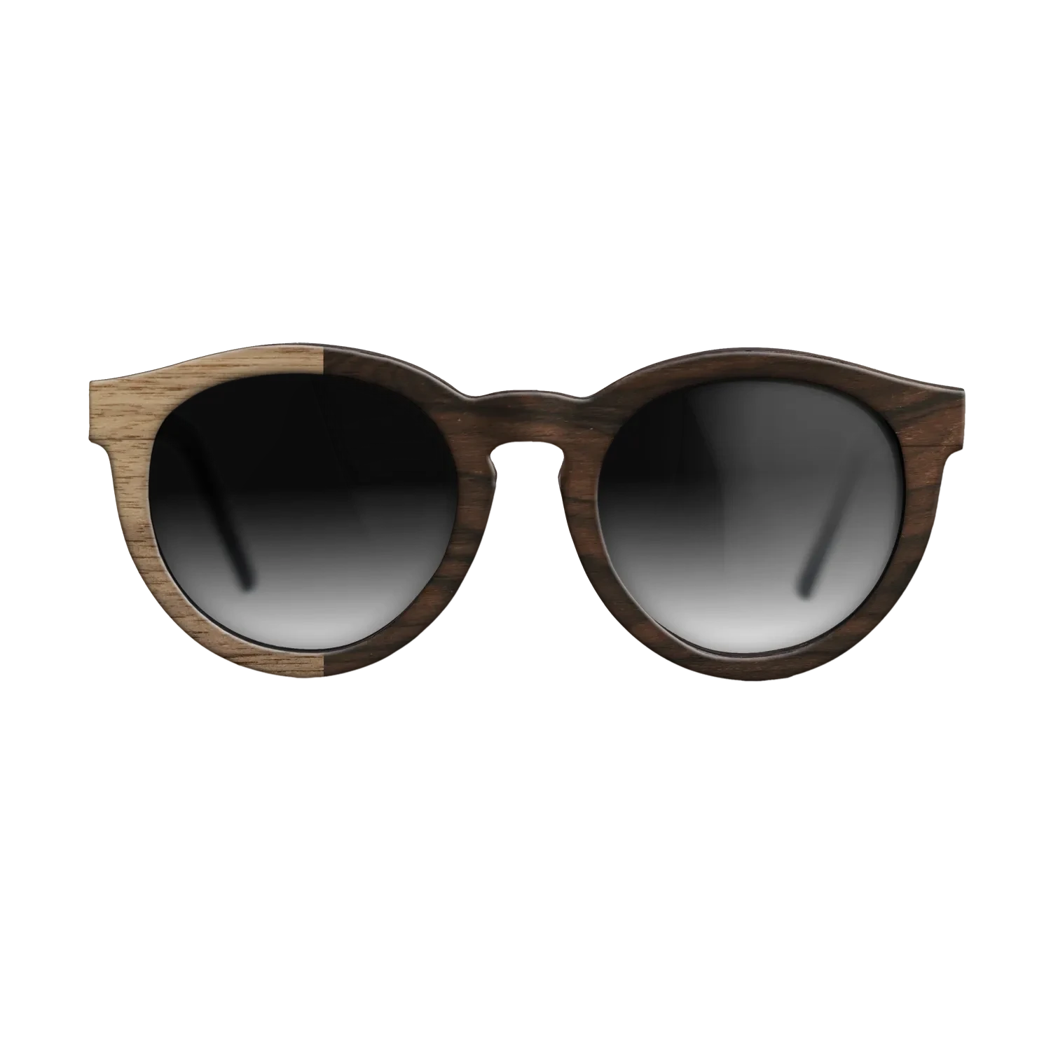 Ziricote Dark Quartered,Walnut: Straight Grain: Binary - The Rebel - Round - SIRIS wood optic