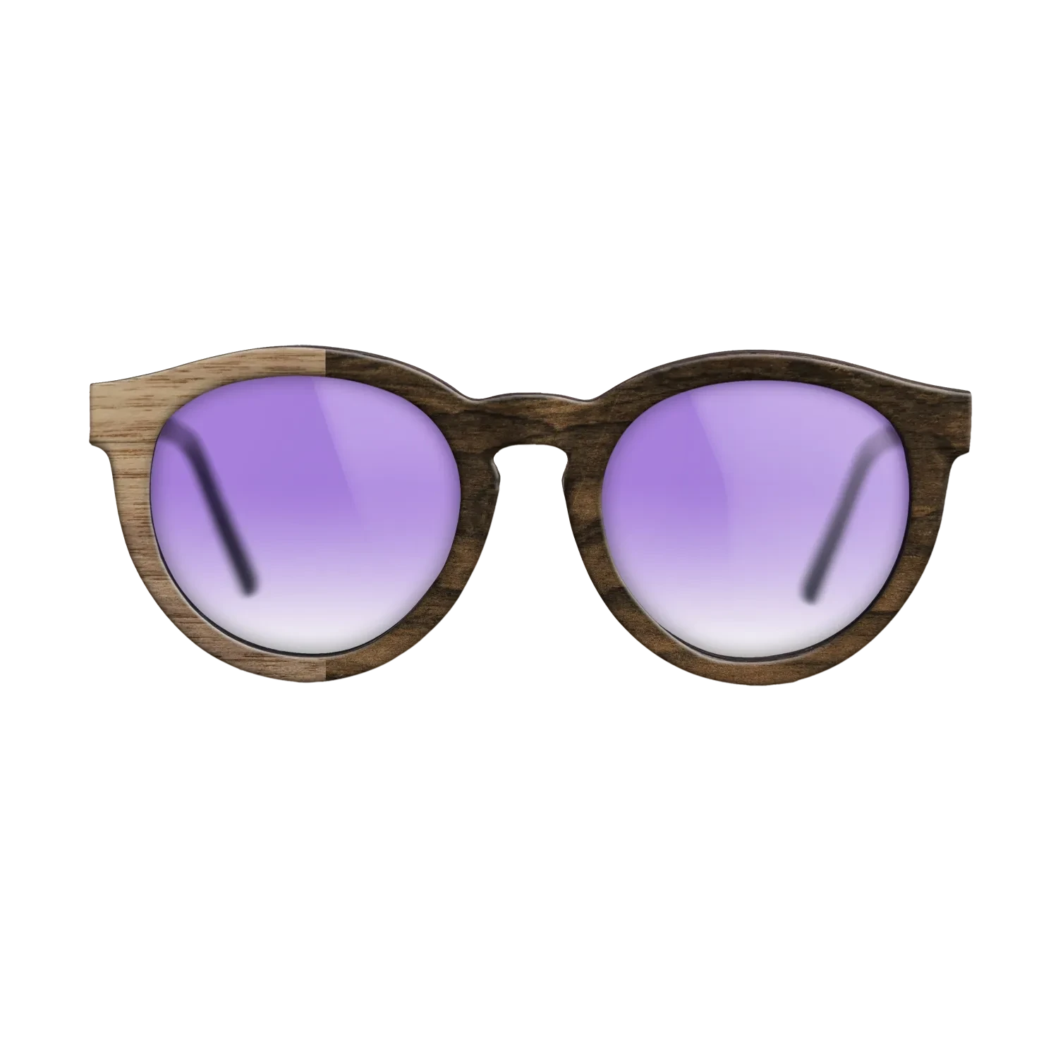 Ziricote Dark Quartered,Walnut: Straight Grain: Binary - The Rebel - Round - 1091 - SIRIS wood optic