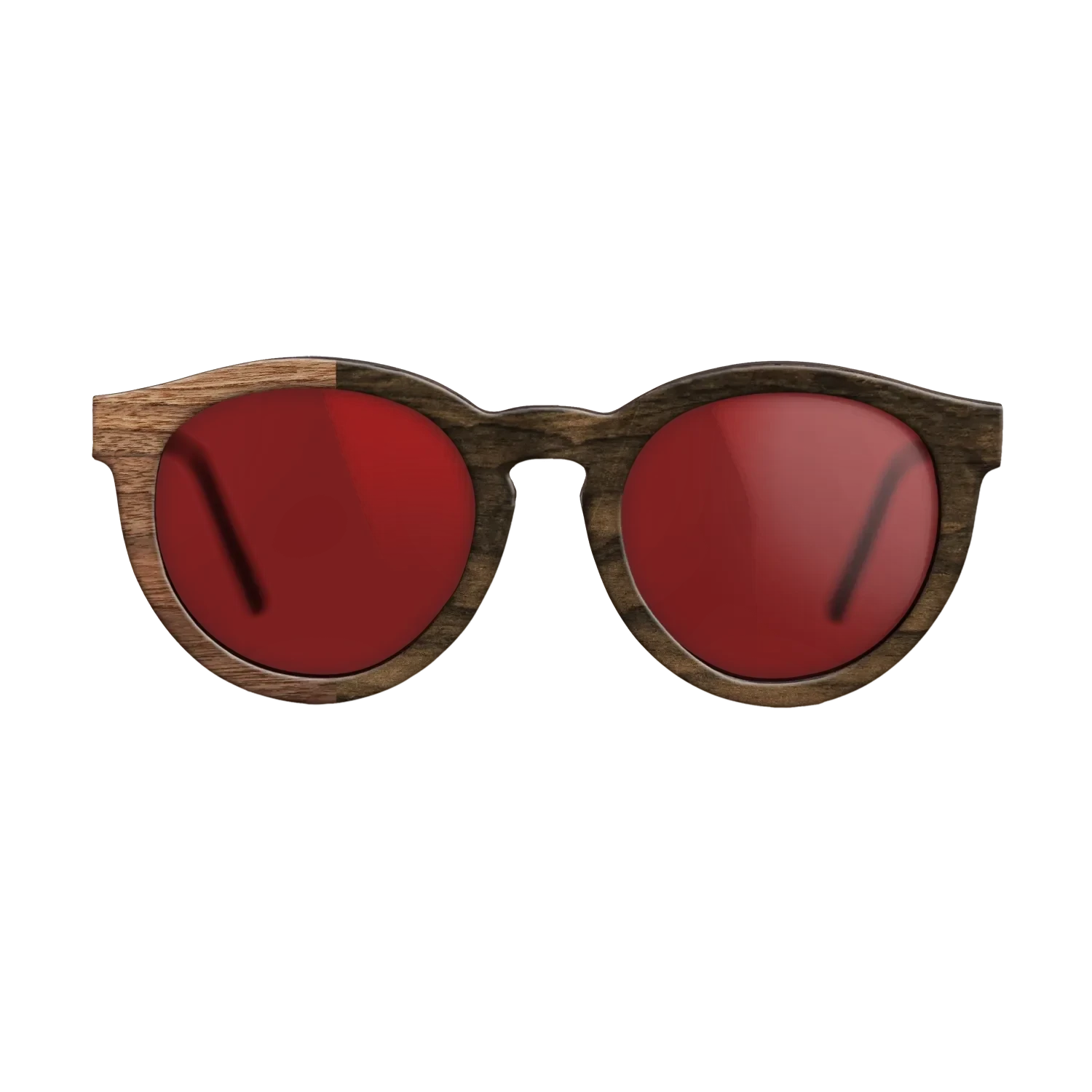 Ziricote Dark Quartered,Walnut Claro Light: Binary - The Rebel - Round - SIRIS wood optic