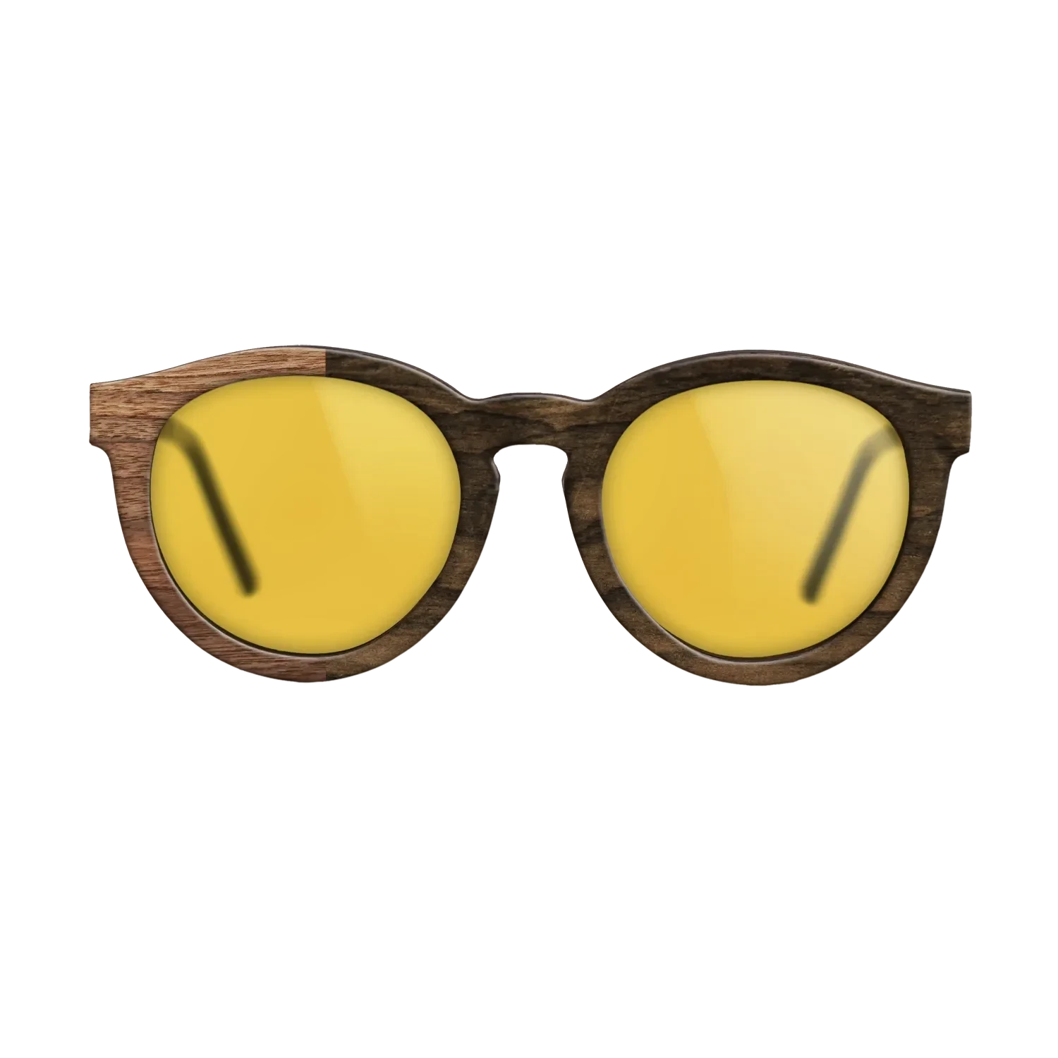Ziricote Dark Quartered,Walnut Claro Light: Binary - The Rebel - Round - SIRIS wood optic