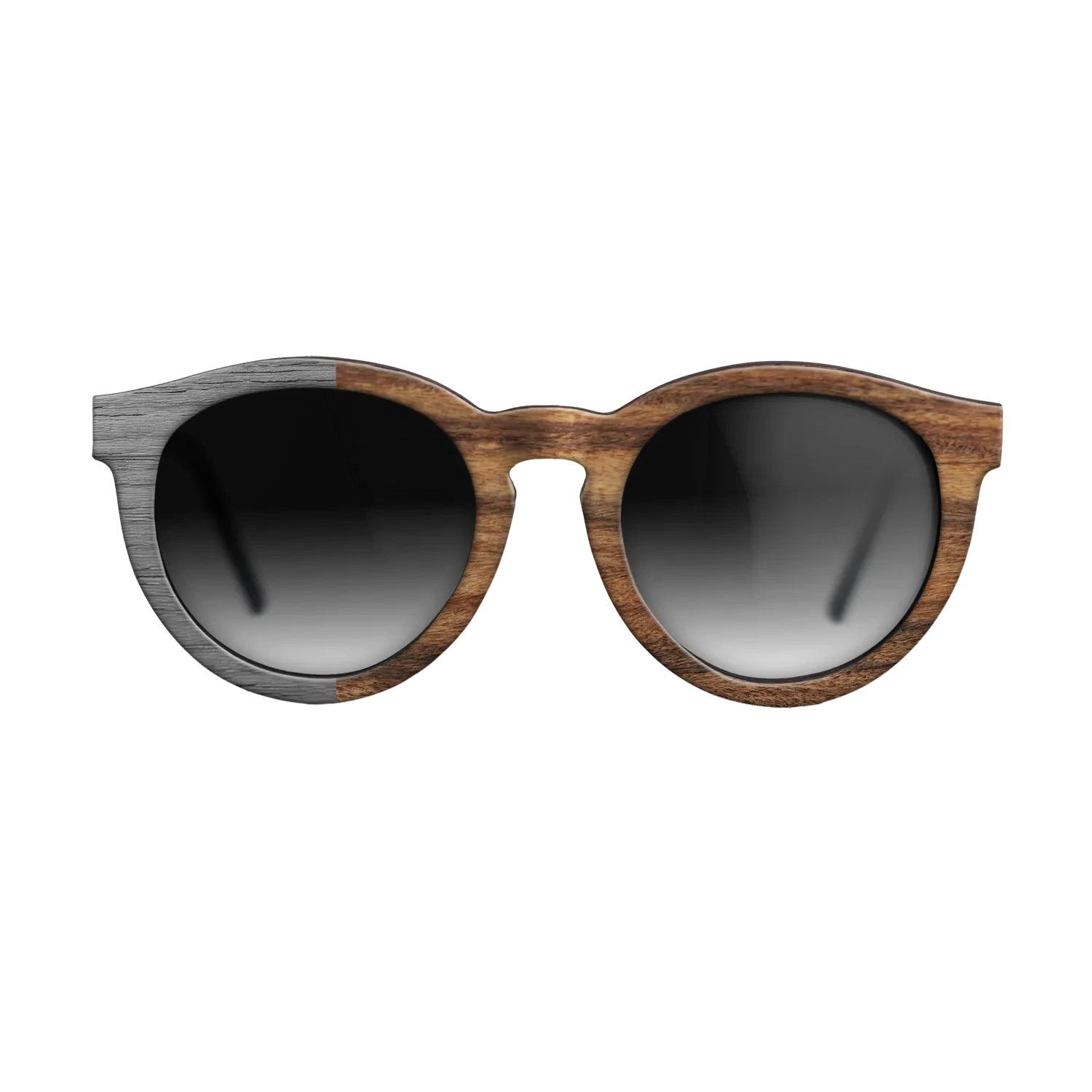 Poplar Dyed: Grey,Santos Rosewood Light: Binary - The Rebel - Round - SIRIS wood optic