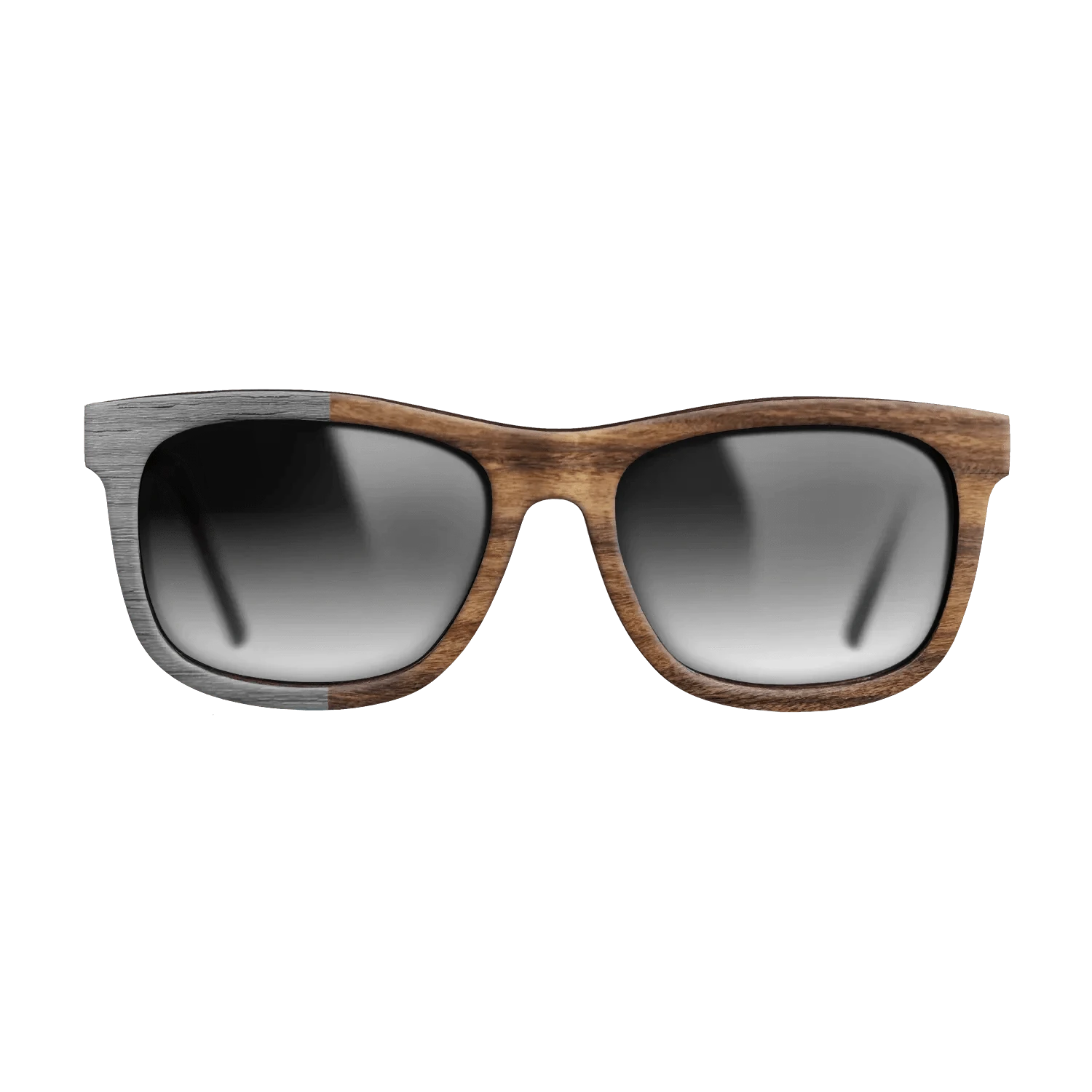 Poplar Dyed: Grey,Santos Rosewood Light: Binary - The Hero - Square - SIRIS wood optic