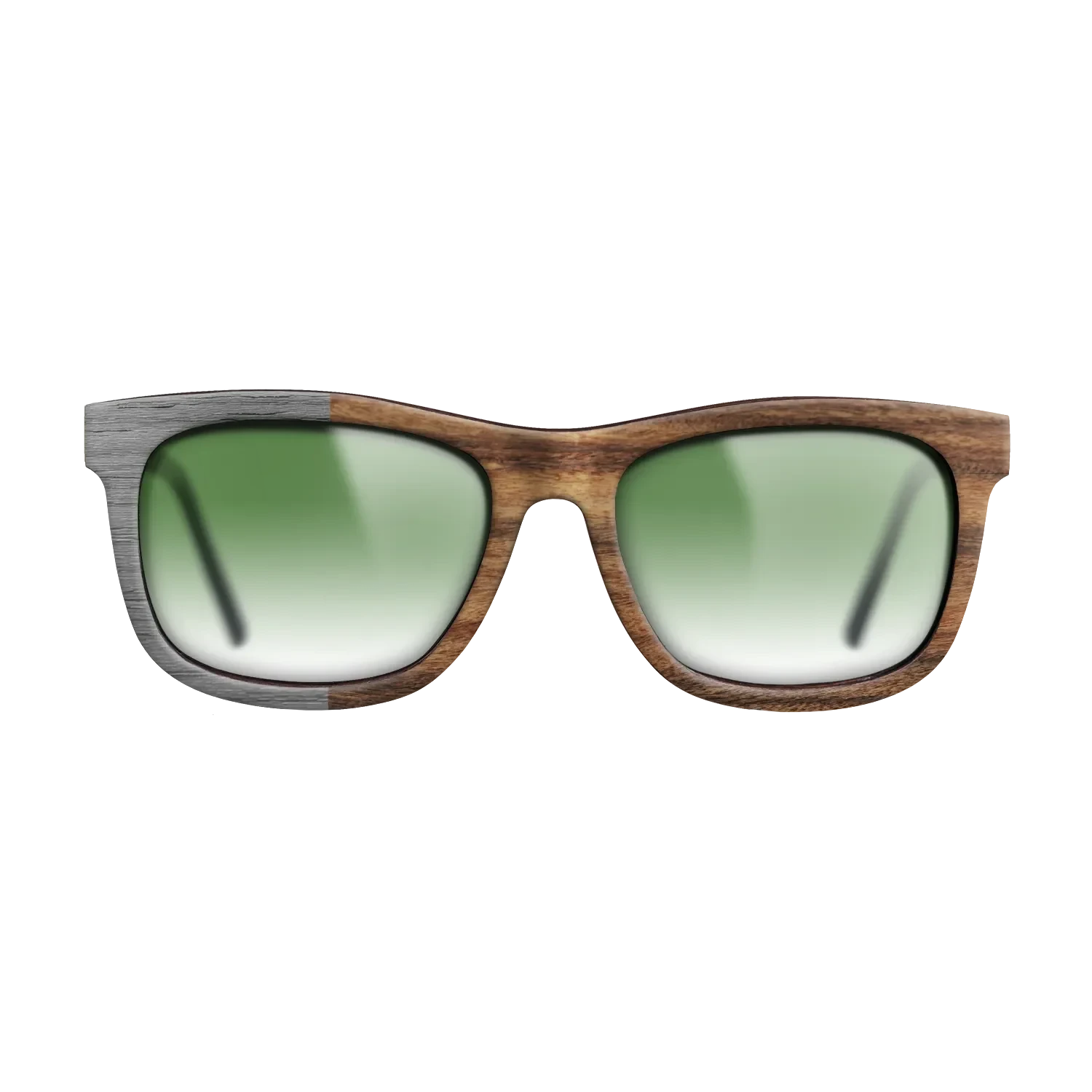 Poplar Dyed: Grey,Santos Rosewood Light: Binary - The Hero - Square - SIRIS wood optic