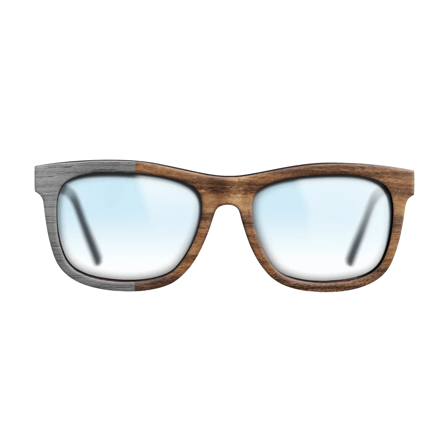 Poplar Dyed: Grey,Santos Rosewood Light: Binary - The Hero - Square - SIRIS wood optic