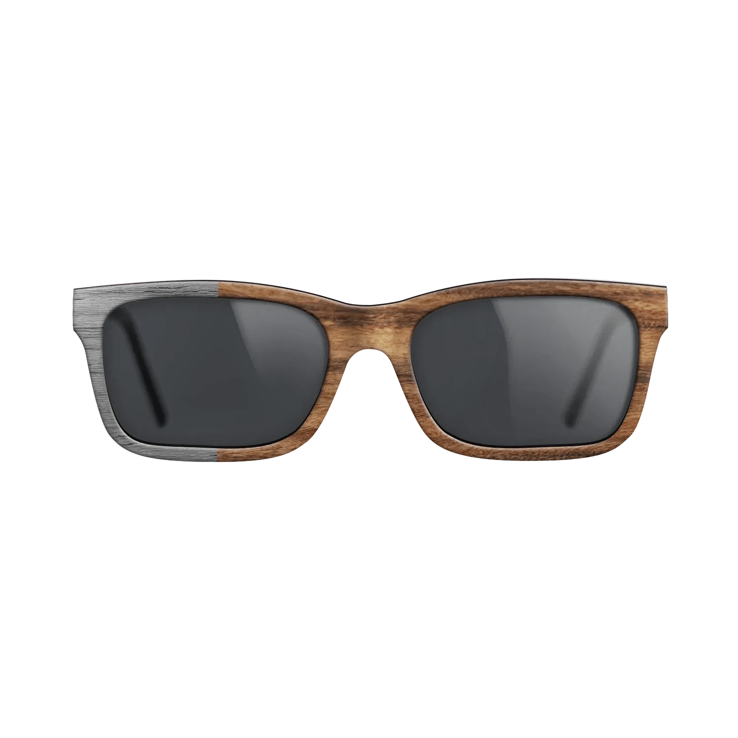 Poplar Dyed: Grey,Santos Rosewood Light: Binary - The Sage - Rectangle - SIRIS wood optic