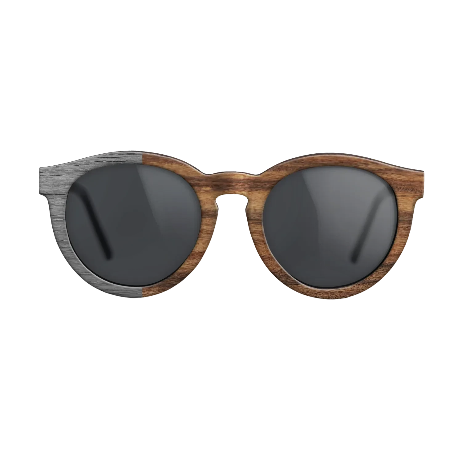 Poplar Dyed: Grey,Santos Rosewood Light: Binary - The Rebel - Round - SIRIS wood optic