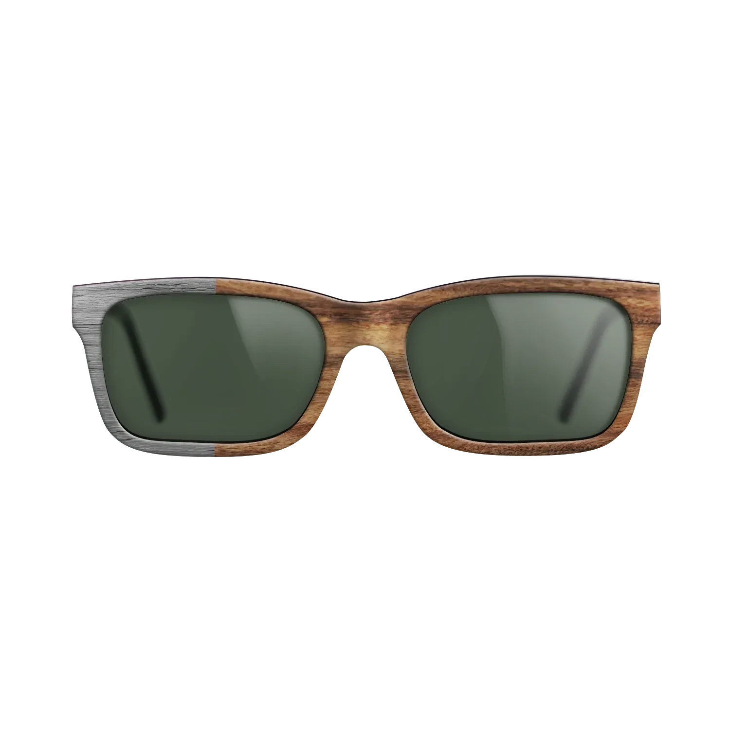 Poplar Dyed: Grey,Santos Rosewood Light: Binary - The Sage - Rectangle - SIRIS wood optic