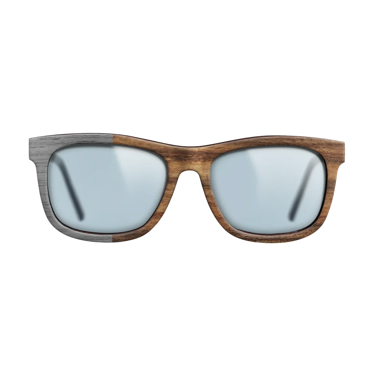 Poplar Dyed: Grey,Santos Rosewood Light: Binary - The Hero - Square - SIRIS wood optic