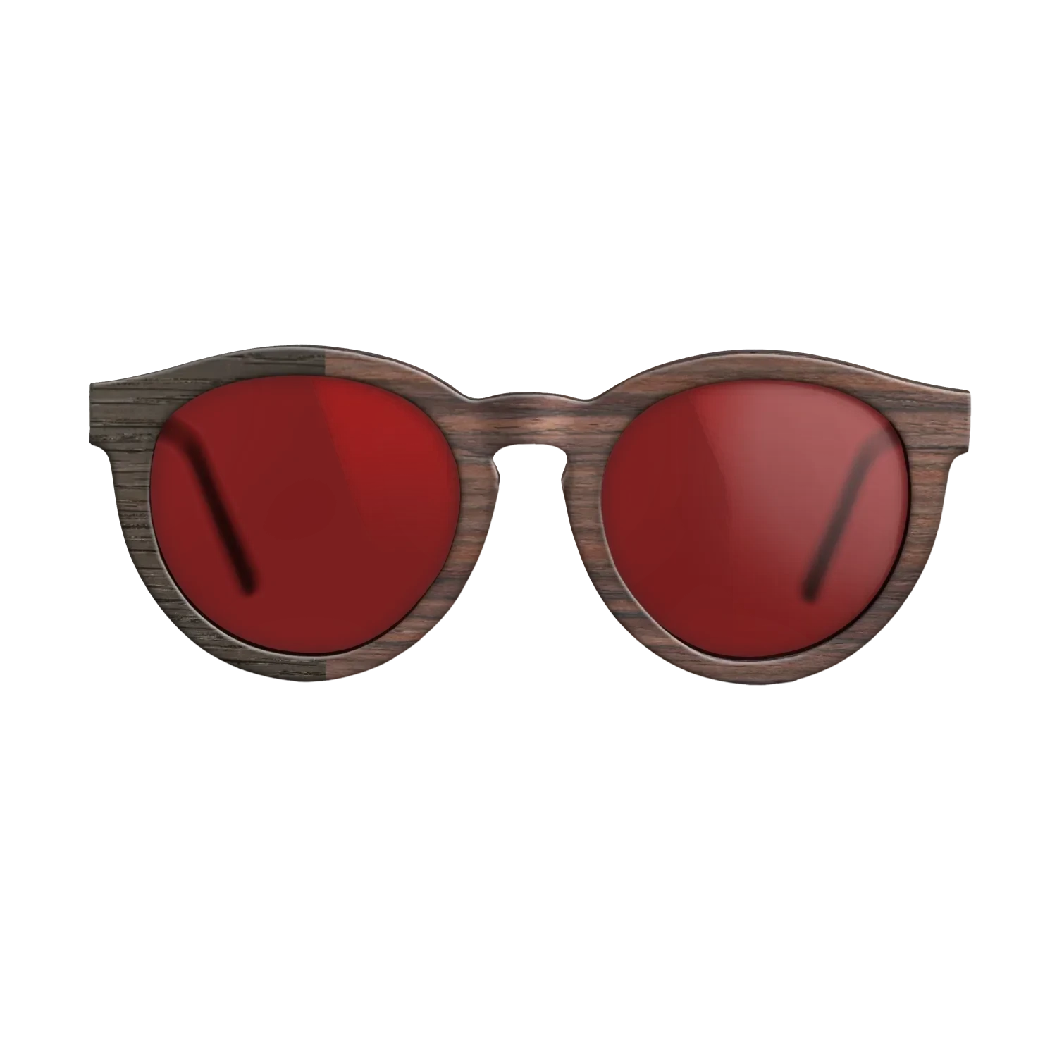 Rosewood Reconstituted,Fumed Oak: Binary - The Rebel - Round - SIRIS wood optic
