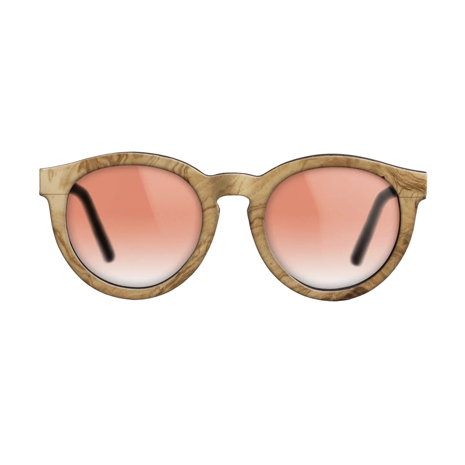 OliveBurl Full Front Walnut - Core  - The Rebel - Round - 2132 - SIRIS wood optic