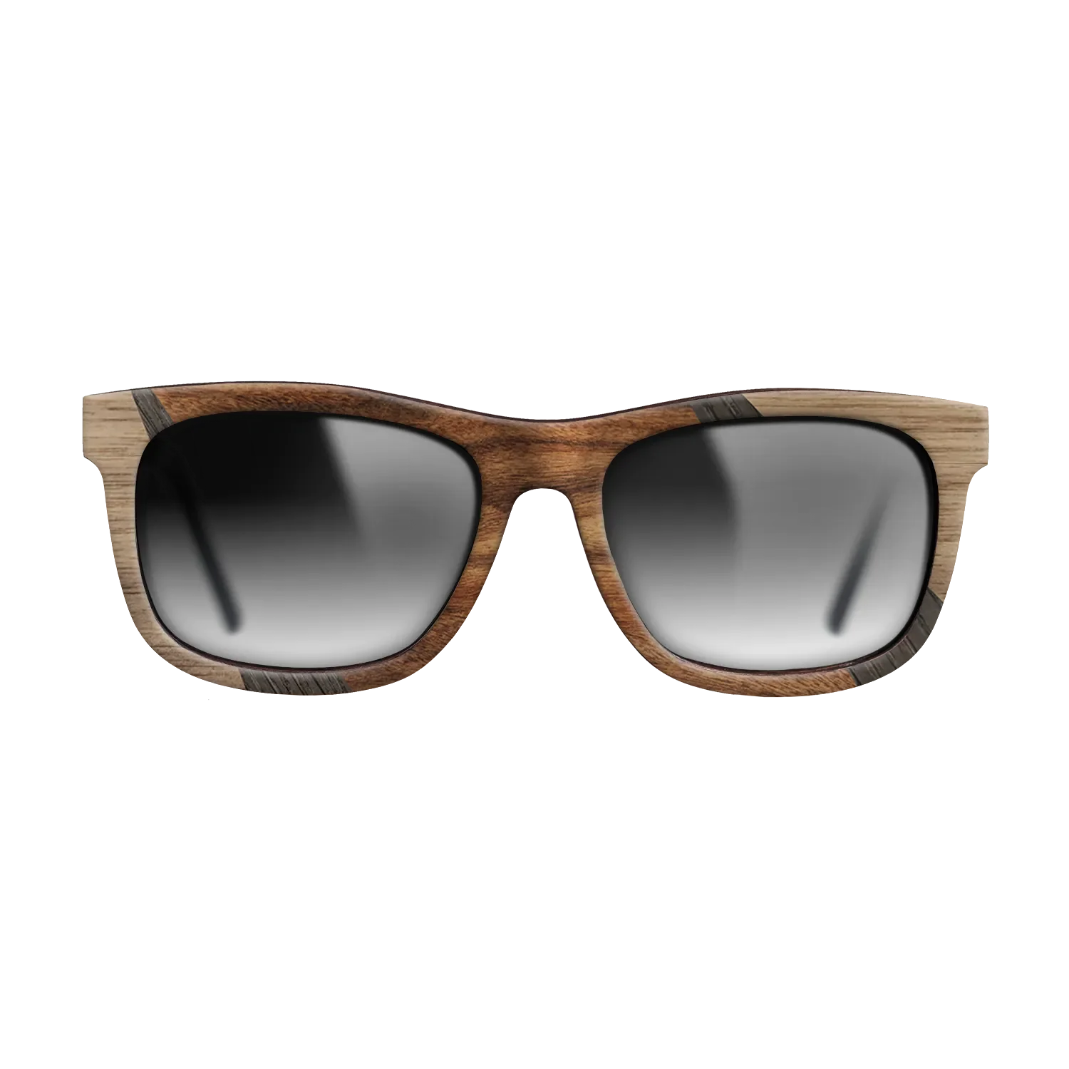 Santos Rosewood Dark,Ziricote Dark Quartered,Walnut Claro Light,Walnut: Straight Grain,Fumed Oak: Fractal - The Hero - Square