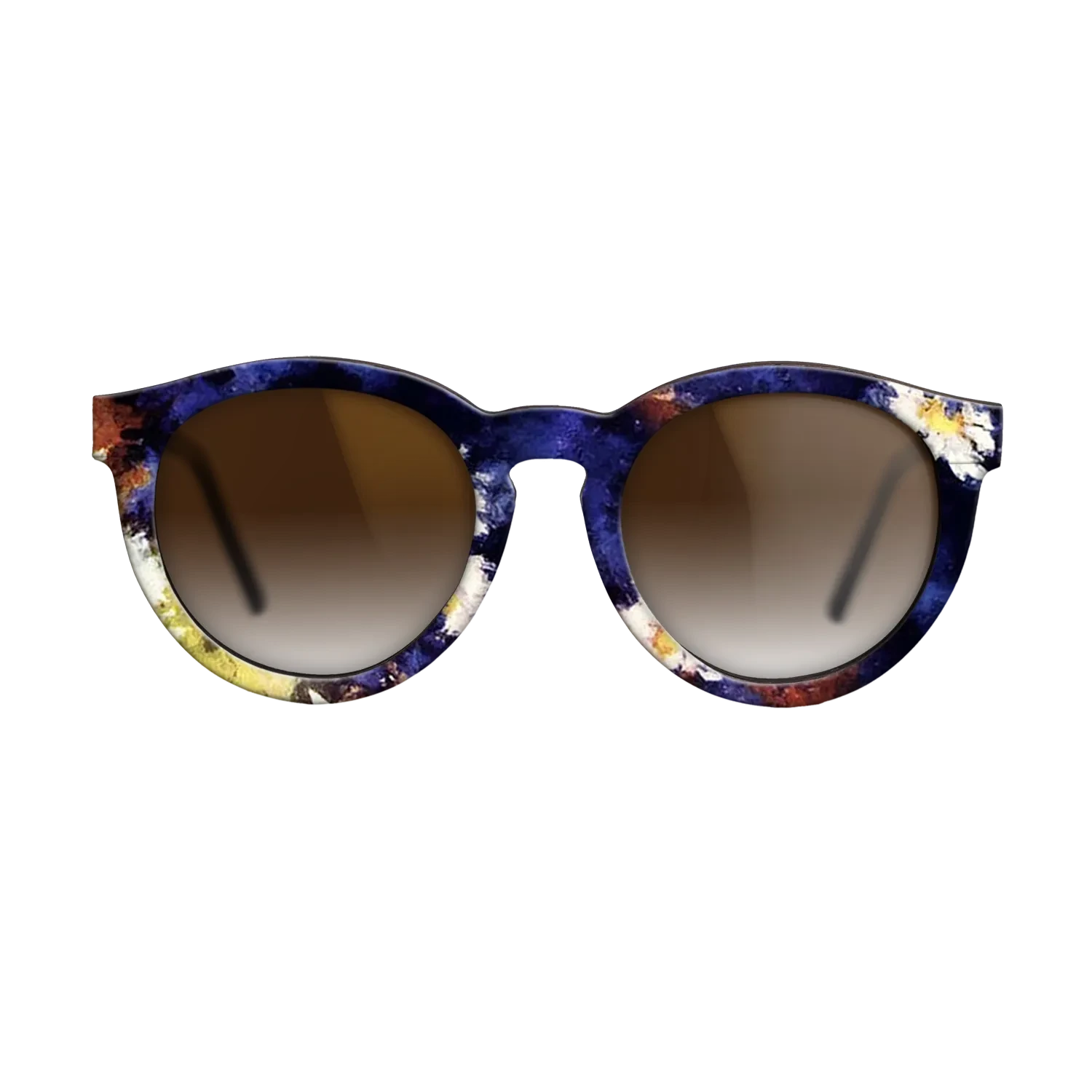 Oil Painting on Straight Grain Walnut: Rococo - Cornflowers - Stefan Luchian - The Rebel - Round - 1588 - SIRIS wood optic