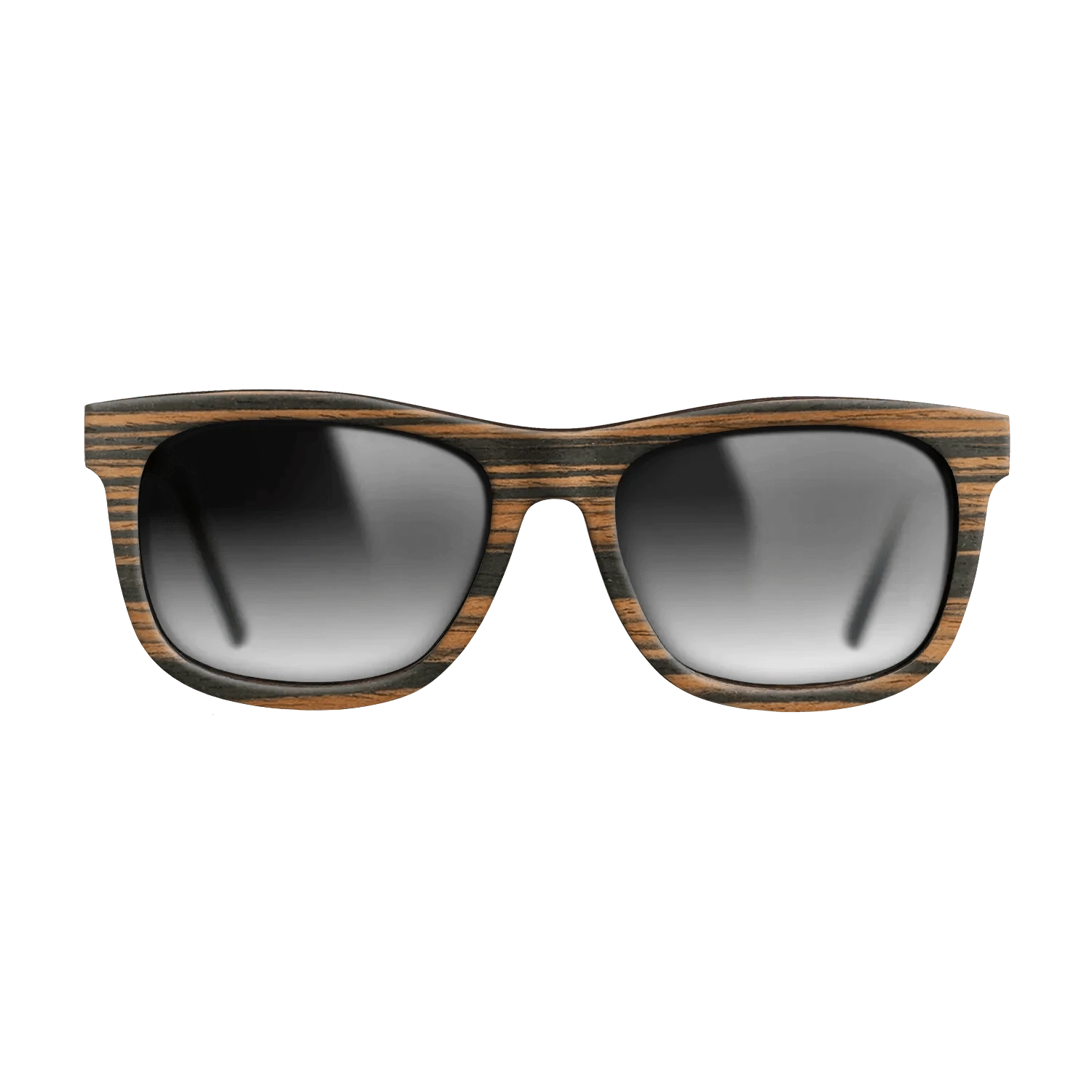 Italian Ebony,Walnut: Straight Grain: Single Cut - The Hero - Square - 1046 - SIRIS wood optic