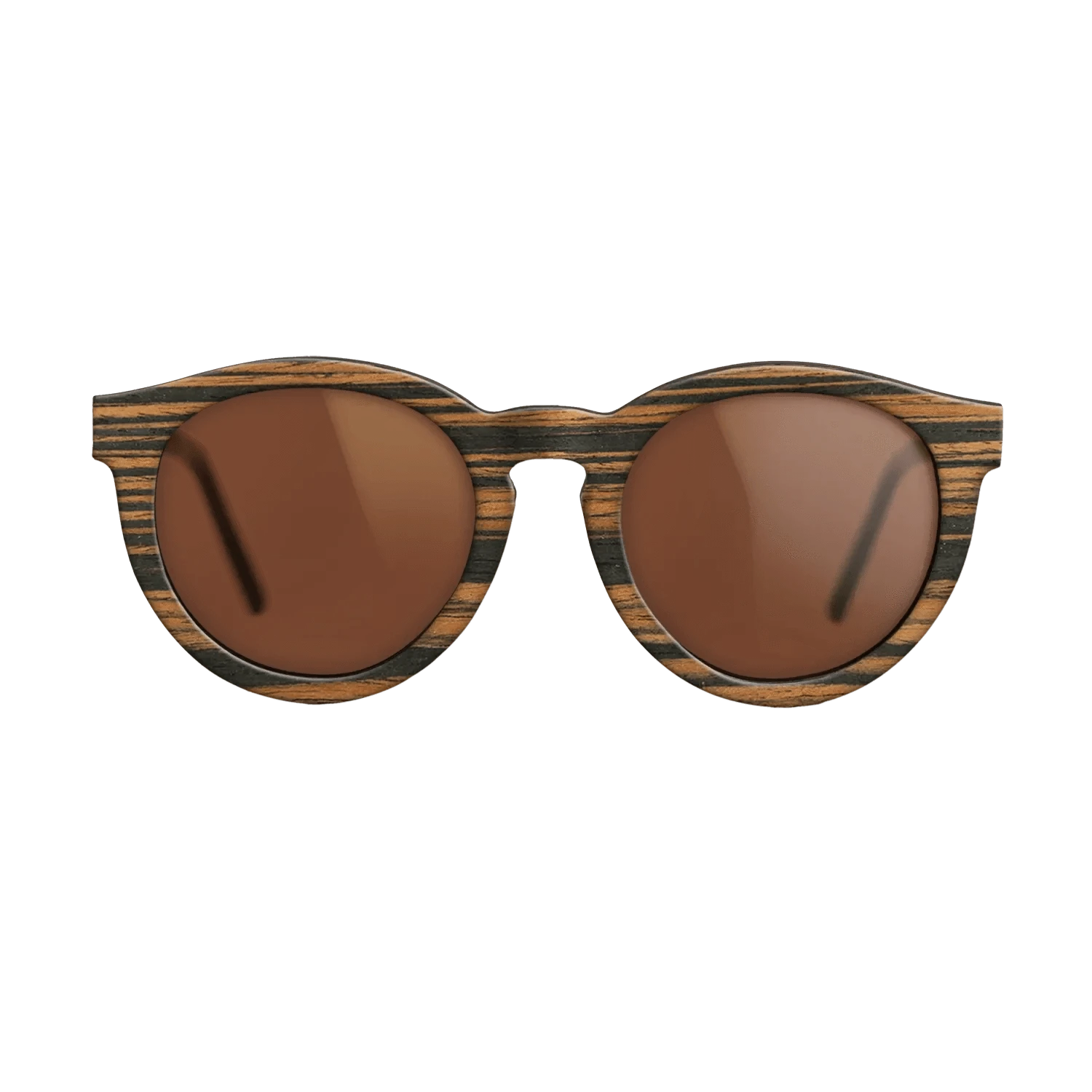Italian Ebony,Walnut: Straight Grain: Single Cut - The Rebel - Round