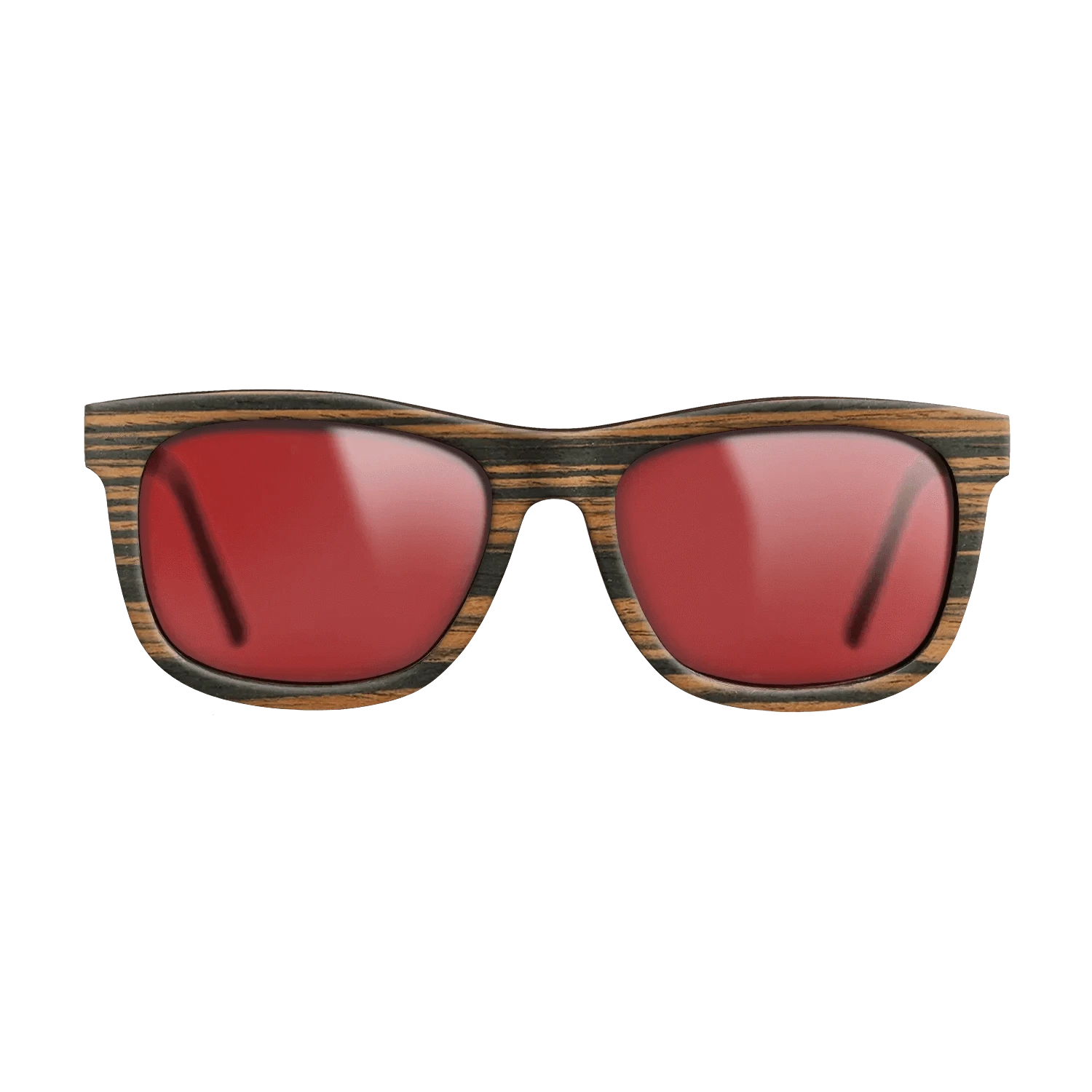 Italian Ebony,Walnut: Straight Grain: Single Cut - The Hero - Square - 1046 - SIRIS wood optic