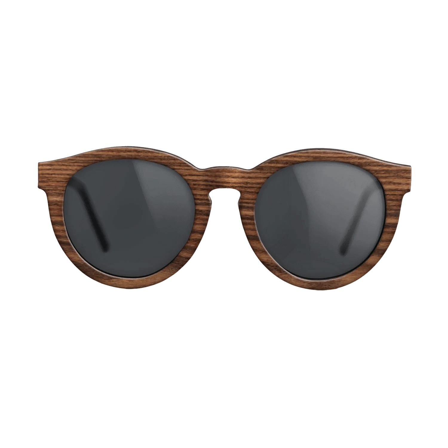Walnut: Straight Grain,Santos Rosewood Dark: Single Cut - The Rebel - Round - 1757 - SIRIS wood optic