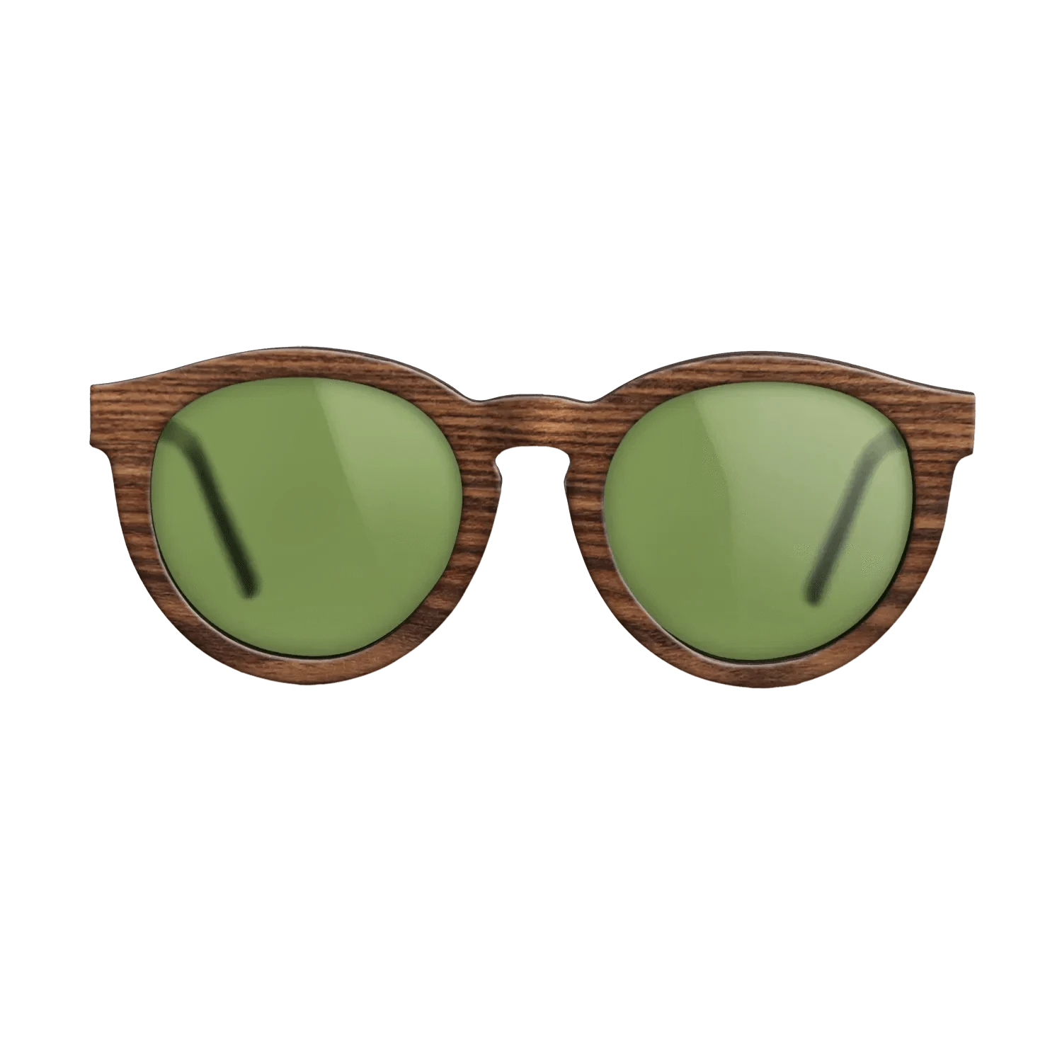 Walnut: Straight Grain,Santos Rosewood Dark: Single Cut - The Rebel - Round - 1757 - SIRIS wood optic