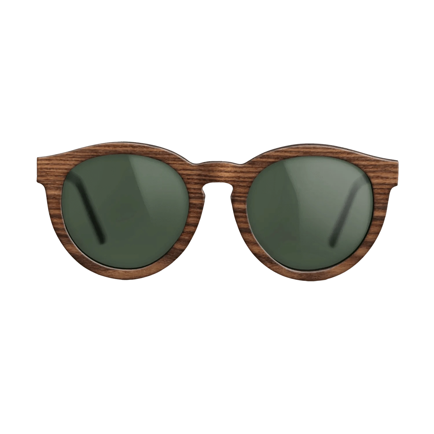 Walnut: Straight Grain,Santos Rosewood Dark: Single Cut - The Rebel - Round - 1757 - SIRIS wood optic