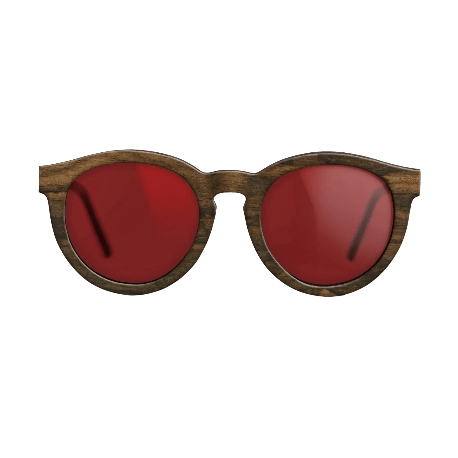 Ziricote Dark Quartered,Walnut: Straight Grain: Single Cut - The Rebel - Round - 1623 - SIRIS wood optic