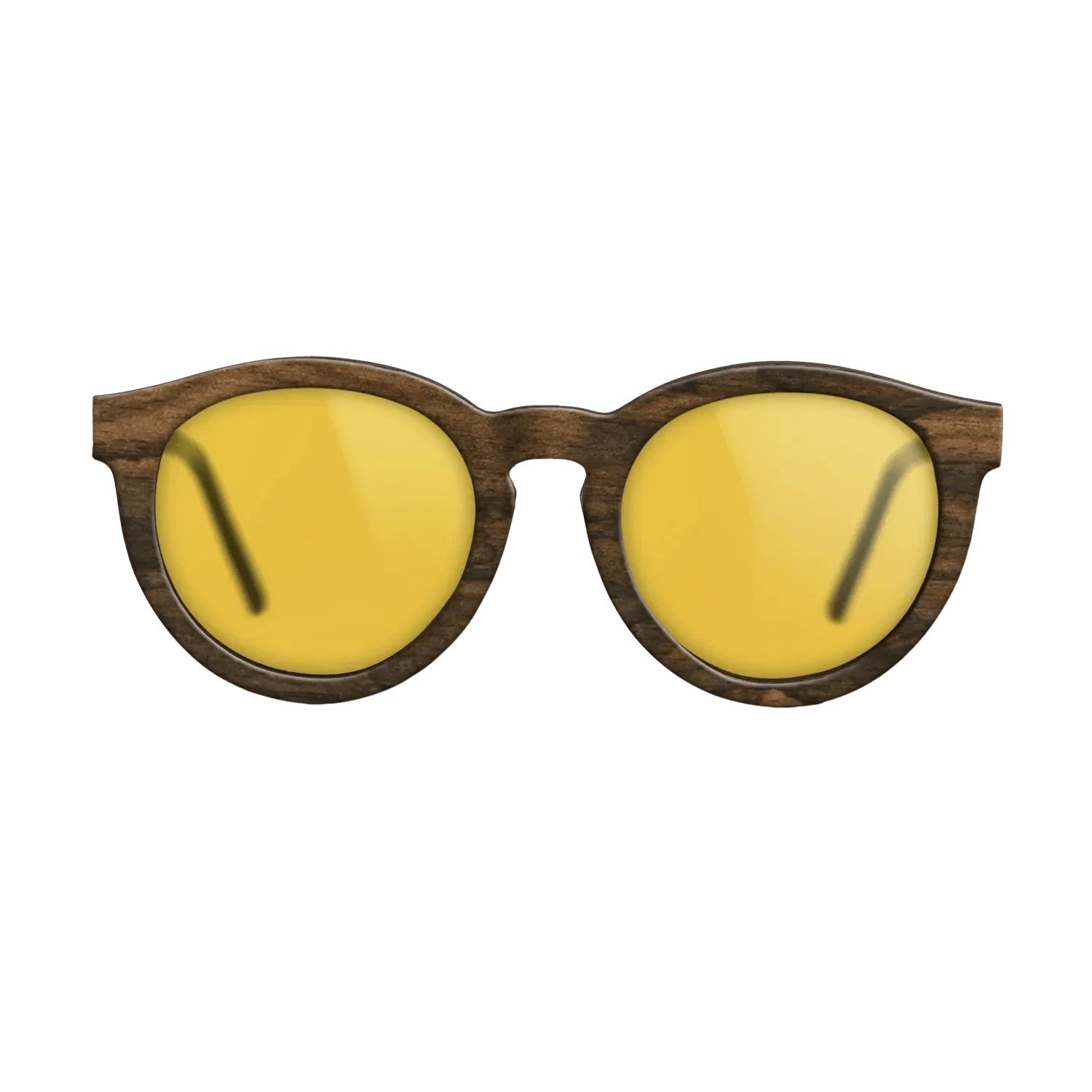 Ziricote Dark Quartered,Walnut: Straight Grain: Single Cut - The Rebel - Round - 1623 - SIRIS wood optic