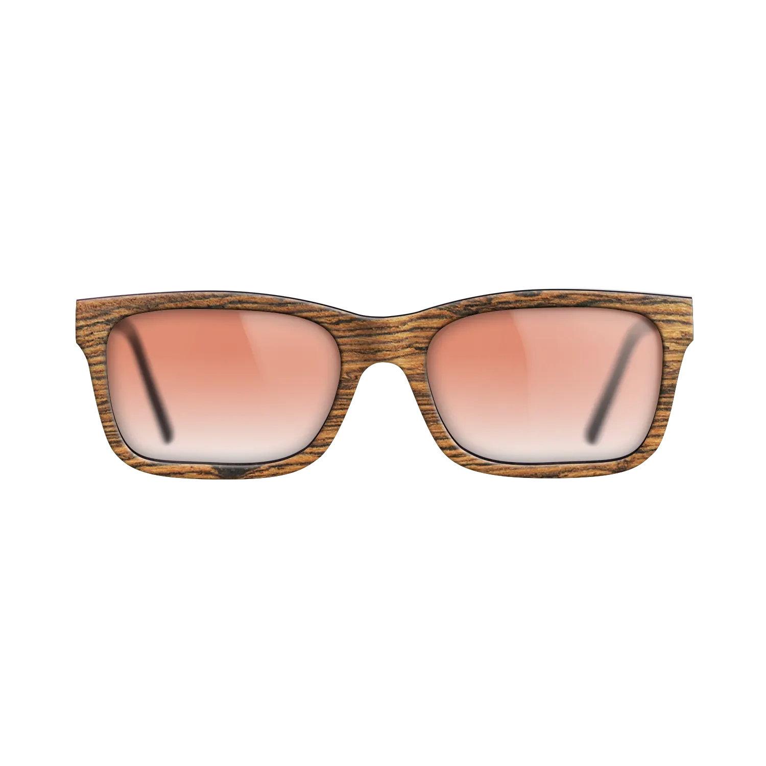 Walnut: Straight Grain,Poplar Dyed: Red: Single Cut - The Sage - Block