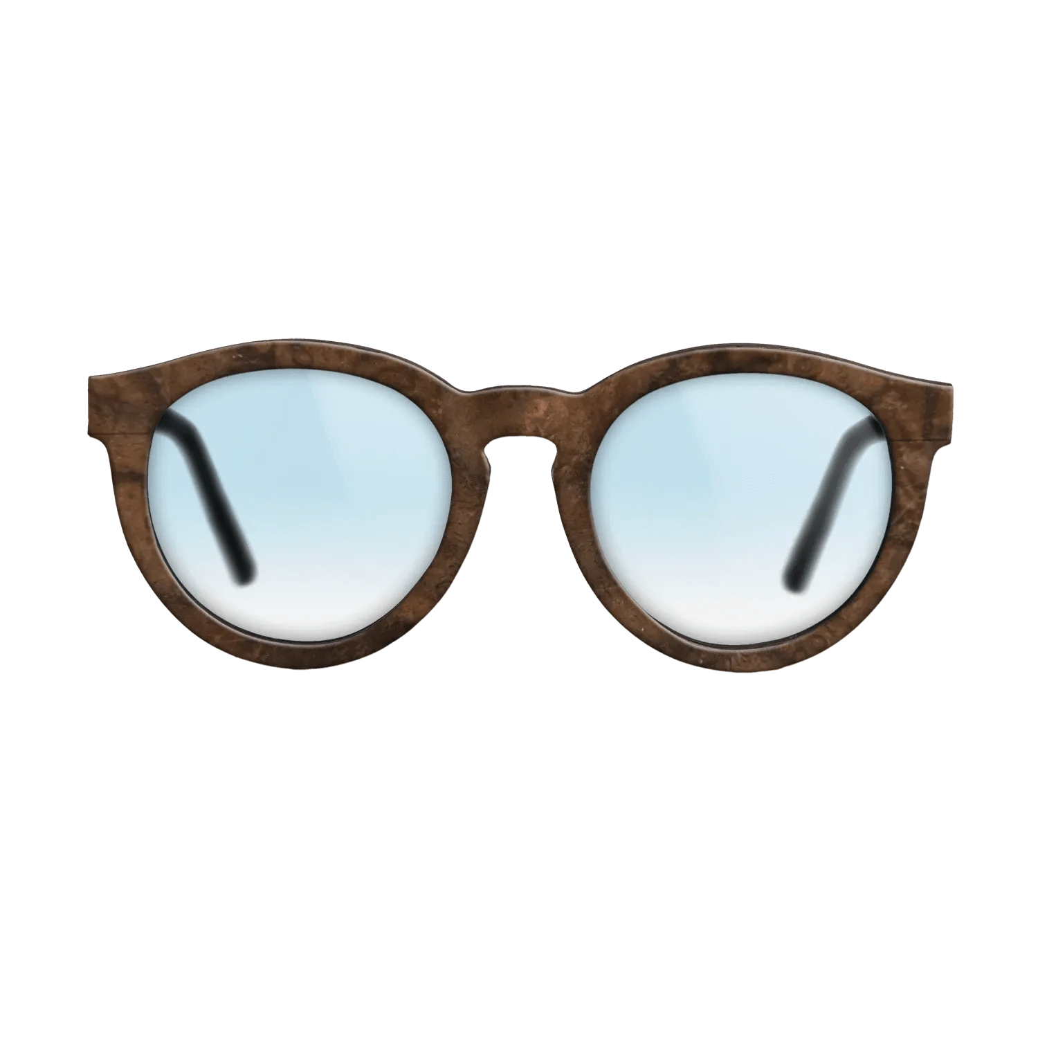 WalnutBurl Full Front Walnut - Core  - The Rebel - Round - 2153 - SIRIS wood optic