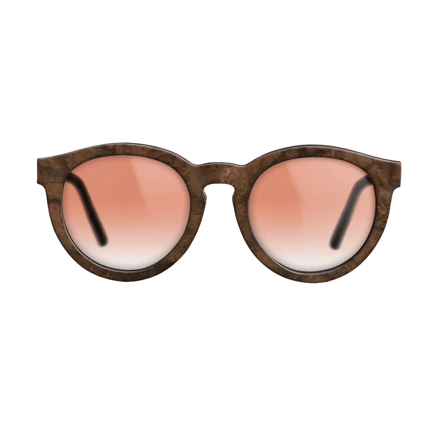 WalnutBurl Full Front Walnut - Core  - The Rebel - Round - 2153 - SIRIS wood optic